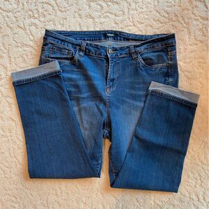 Kensi high rise slim women’s size 16 jeans cuffed ankle pant.